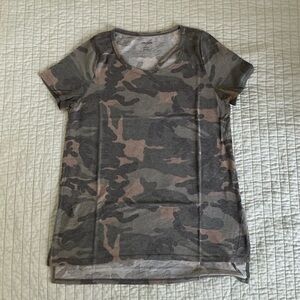 Camo Print Short Sleeve T-Shirt